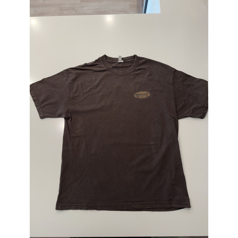 Bass Pro Shops Huntin' Is Good! T-Shirt Men's XL Brown Graphic Tee